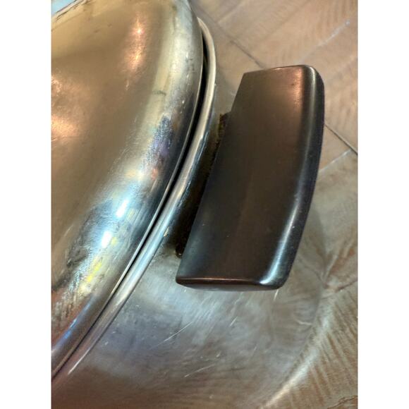 Revere Ware 8 Qt. 94l Stock Pot Stainless Steel Tri-Ply DISC Bottom USA Vintage - Picture 5 of 6